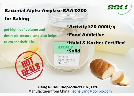Enzyme Alpha Amylase của vi khuẩn BAA - 0200 cho bột nướng 20000 U / G