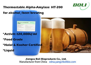 Các enzym chế tạo men thực phẩm Thermostable Alpha Amylase 20000 U / ml Đối với Bia