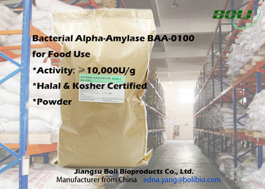 Bột màu nâu nhạt Vi khuẩn Alpha Amylase BAA-0100 với giấy chứng nhận Halal và Kosher từ Trung Quốc