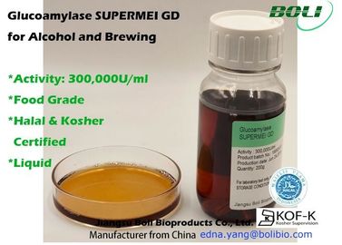 300000 U / Ml Glucoamylase Enzyme Hoạt tính enzyme cao cho rượu và sản xuất bia