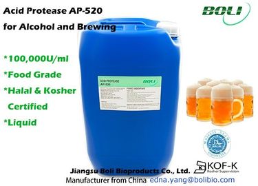Điều kiện ứng dụng PH thấp Enzyme Axit lỏng Protease AP - 520 Sử dụng cho thực phẩm