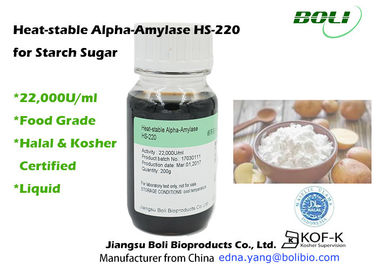 Nhiệt ổn định Alpha Amylase dạng lỏng Glucoamylase Enzyme cho đường tinh bột