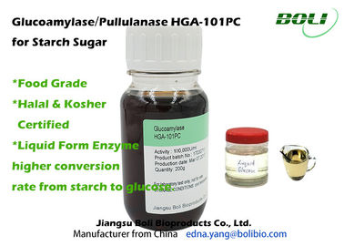 Enzyme cấp thực phẩm Pullulanase 1400B U / ml, Glucoamylase100.000U / ml HGA-101PC cho dạng tinh bột đường