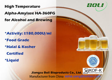 Enzyme nhiệt độ cao 180000U / Ml Alpha Amylase