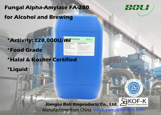 Sản xuất bia Alpha Amylase không Gmo Liquid Fungal