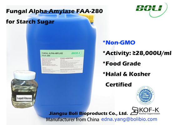 Enzyme thực phẩm không Gmo Nấm Alpha Amylase cho ngành công nghiệp đường tinh bột