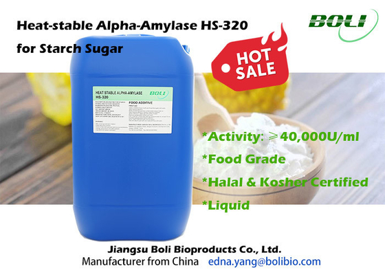 Hs-320 Alpha Amylase Enzyme Non Gmo Cấp thực phẩm cho đường tinh bột