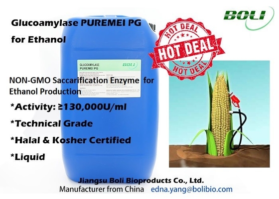 Pg Non Gmo Saccarification Glucoamylase Enzyme Puremei Để Sản xuất Ethanol Halal