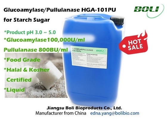 HGA-101PU Glucoamylase Pullulanase Hỗn hợp Enzyme cho Đường tinh bột