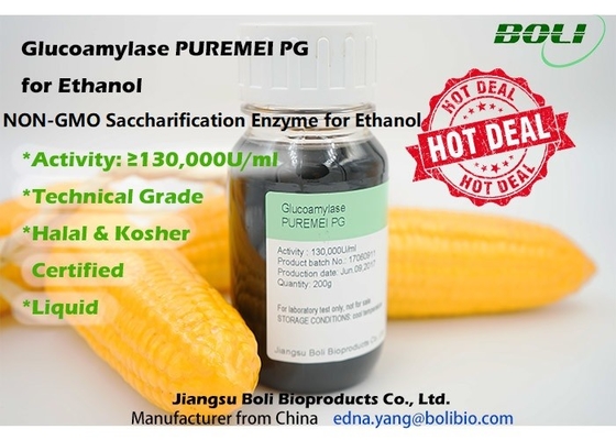 Enzyme glucoamylase cho Ethanol Puremeipg 130000u / Ml Cấp kỹ thuật