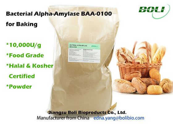 BAA-0100 Enzyme nướng Alpha Amylase của vi khuẩn 10000U / G trong thực phẩm