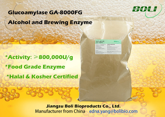 Glucoamylase GA-8000FG Enzyme nấu bia cho mối quan tâm cao về rượu Bột thực phẩm