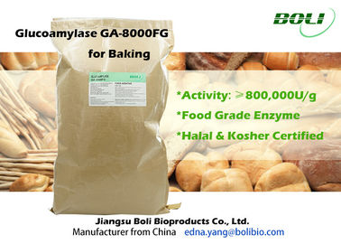 Glucoamylase Enzyme GA-8000FG Đối với Bánh Bakery, Bột Enzyme Bột màu Vàng Nhẹ