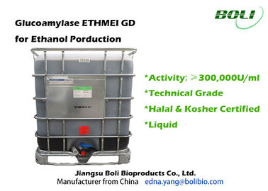 Enzyme thủy phân Glucoamylase, Enzyme Sinh học 300000 U / ml Đối với Ethanol Nhiên liệu
