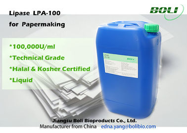 Sản xuất chất lỏng Lipase Enzyme 100000 U / ml Tập trung cao Hoạt tính cao