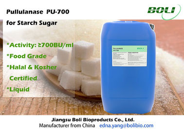 Pullulanase hiệu quả cao đối với Glucose / Maltose Syrup, 700 BU / ml Bacillus Licheniformis Enzyme