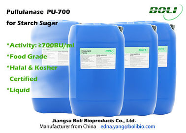Thực phẩm Pullulanase Lớp, 700 BU / ml Enzyme Trong Công nghiệp Thực phẩm Sản xuất Syrup Glucose cao