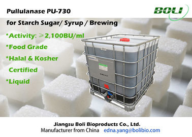 High ConcentrationThuốc Pullulanase Enzyme PU-730 Đối với Đường tinh bột 2100 BU / ml