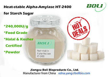 Nhiệt độ cao Alpha Amylase Enzyme 240000 U / g
