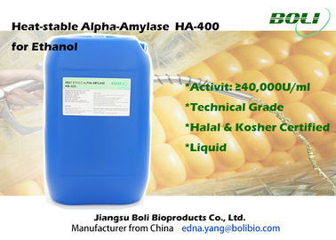 40000 U / ml Enzyme Cho Ethanol Hoạt tính ổn định Nhiệt ổn định Alpha Amylase HA - 400 Độ pH thấp