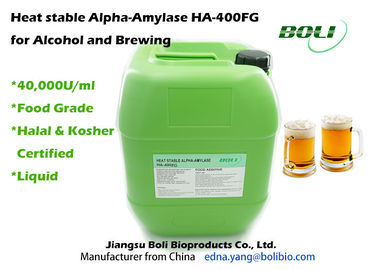 Nhiệt ổn định Alpha Amylase 40000 U / ml, Hóa lỏng Enzymes công nghiệp Trong Brewing