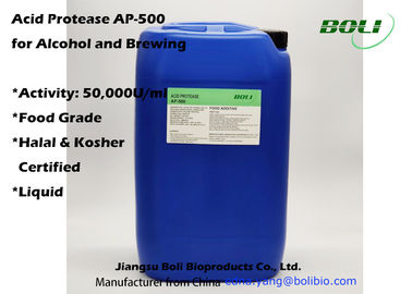 Protease axit lỏng AP -500 cho Enzyme sản xuất Aclohol Hoạt động 50000 U / Ml