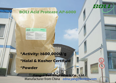 Protease bột axit đậm đặc cao AP-6000 với chứng nhận Halal và Kosher từ Trung Quốc