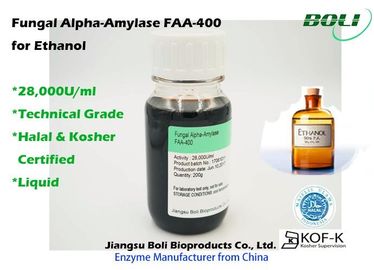 Fungal Alpha Amylase FAA lỏng - 400, Enzyme sinh học để sản xuất Ethanol
