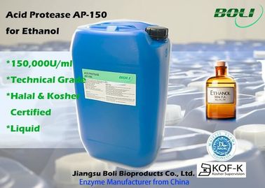 Aspergillus Nigeria Liquid Acid Protease AP-150 Ethanol Enzyme 150000 U / Ml