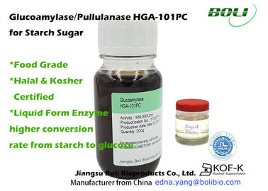 Enzyme đường Stach Pullulanase Enzyme 1400B U / ml, Glucoamylase100.000U / ml Enzyme có chứng nhận Halal và Kosher