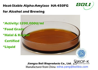 HA-450FG Kosher Chứng nhận Amylase Enzyme Sản xuất bia