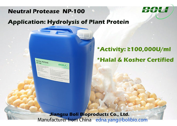 Protease trung tính Hydrolysis Of Protein thực vật, sản xuất công nghiệp Protease Enzyme