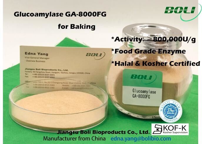 Bột cô đặc cao Glucoamylase Enzyme GA - 8000FG 800000U / G cho thực phẩm Indusry